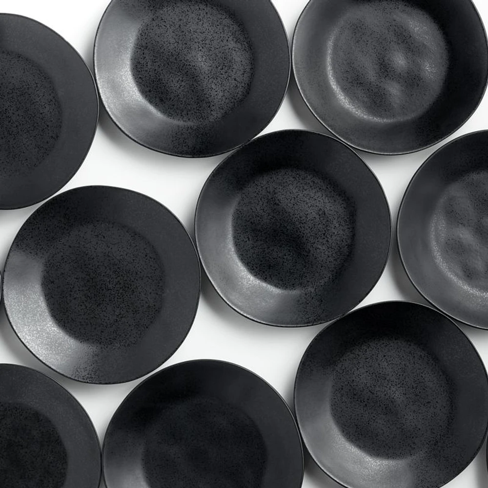 Marin Matte Black Dinner Plates, Set of 8