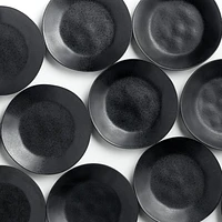 Marin Matte Black Dinner Plates, Set of 8
