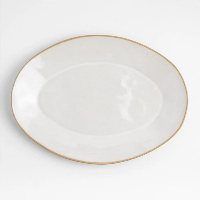 Marin Recycled 20" Oval Stoneware Serving Platter