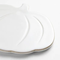 Marin White Stoneware Pumpkin Trivet