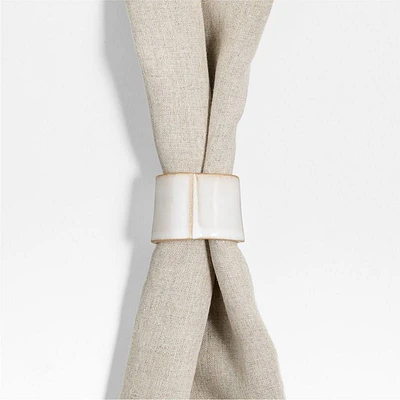 Marin Recycled Natural Stoneware Napkin Ring