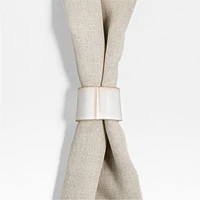 Marin Recycled Natural Stoneware Napkin Ring