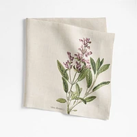 Marin Sage Flower EUROPEAN FLAX ™-Certified Linen Napkin