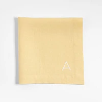 Marin Straw Yellow EUROPEAN FLAX ™-Certified Linen Napkin