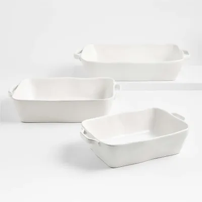 Marin White Bakers, Set of 3