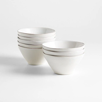 Marin White Cereal Bowls, Set of 8