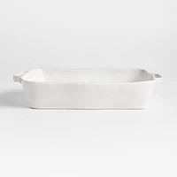 Marin 13.5"x10" White Large Baker with Handles