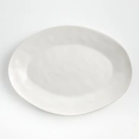 Marin White Large Oval Serving Platter