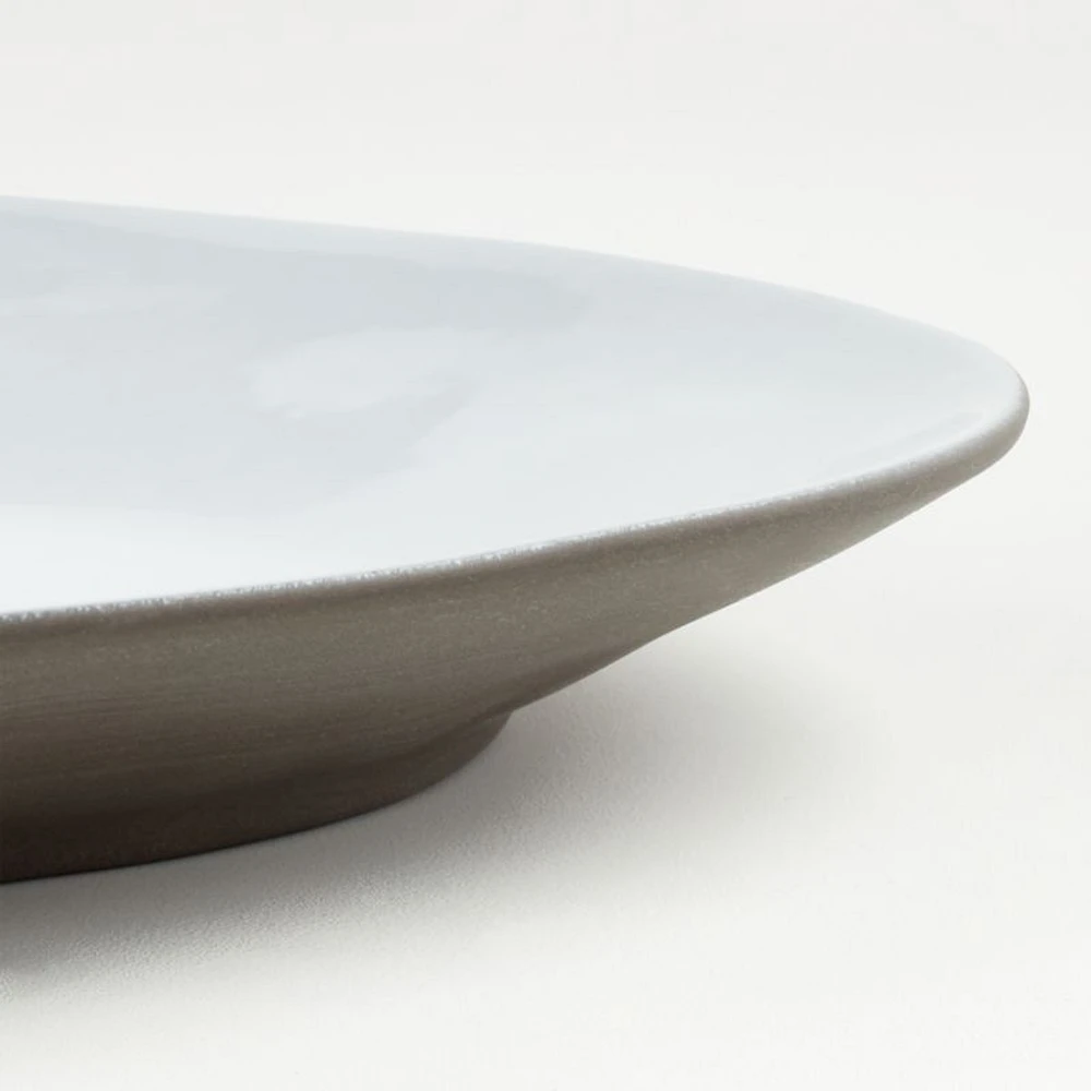 Marin White Recycled Stoneware Large Platter