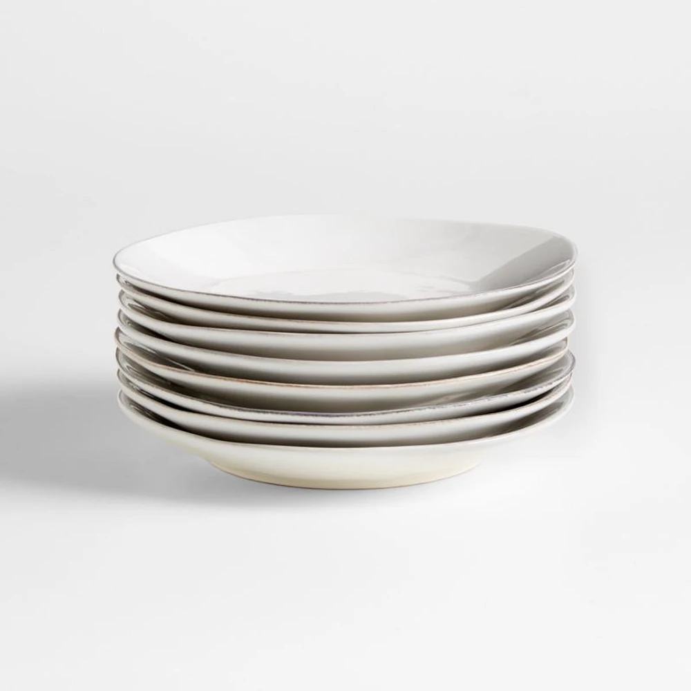 Marin White Salad Plates, Set of 8