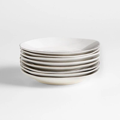 Marin White Salad Plates, Set of 8