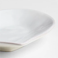 Marin White Stoneware 11" Heart Salad Plate