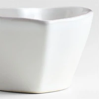 Marin White Stoneware 8-Oz Heart Ramekin