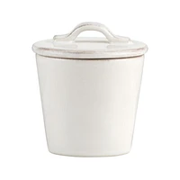 Marin White Sugar Bowl with Lid