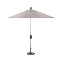 9' Round Sunbrella ® Silver Outdoor Patio Umbrella Canopy