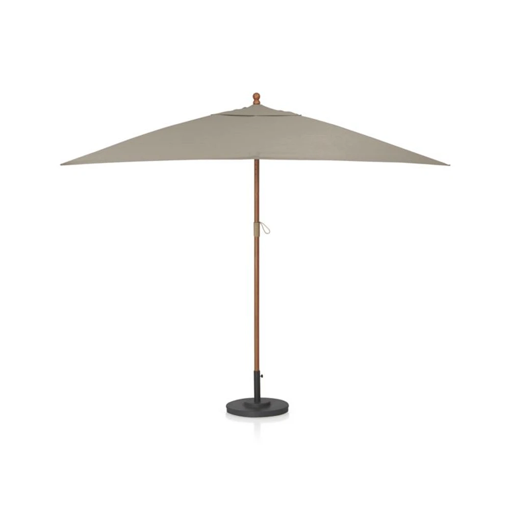 Rectangular Eucalyptus Outdoor Patio Umbrella Frame