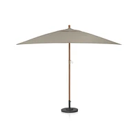 Rectangular Eucalyptus Outdoor Patio Umbrella Frame