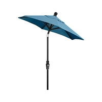 6' Round Sunbrella ® Sapphire Outdoor Patio Umbrella with Tilt Black Frame