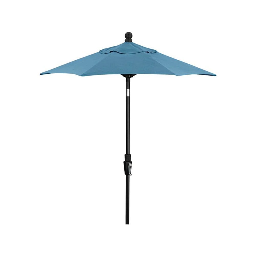 6' Round Sunbrella ® Sapphire Outdoor Patio Umbrella with Tilt Black Frame