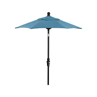 6' Round Sunbrella ® Sapphire Outdoor Patio Umbrella with Tilt Black Frame