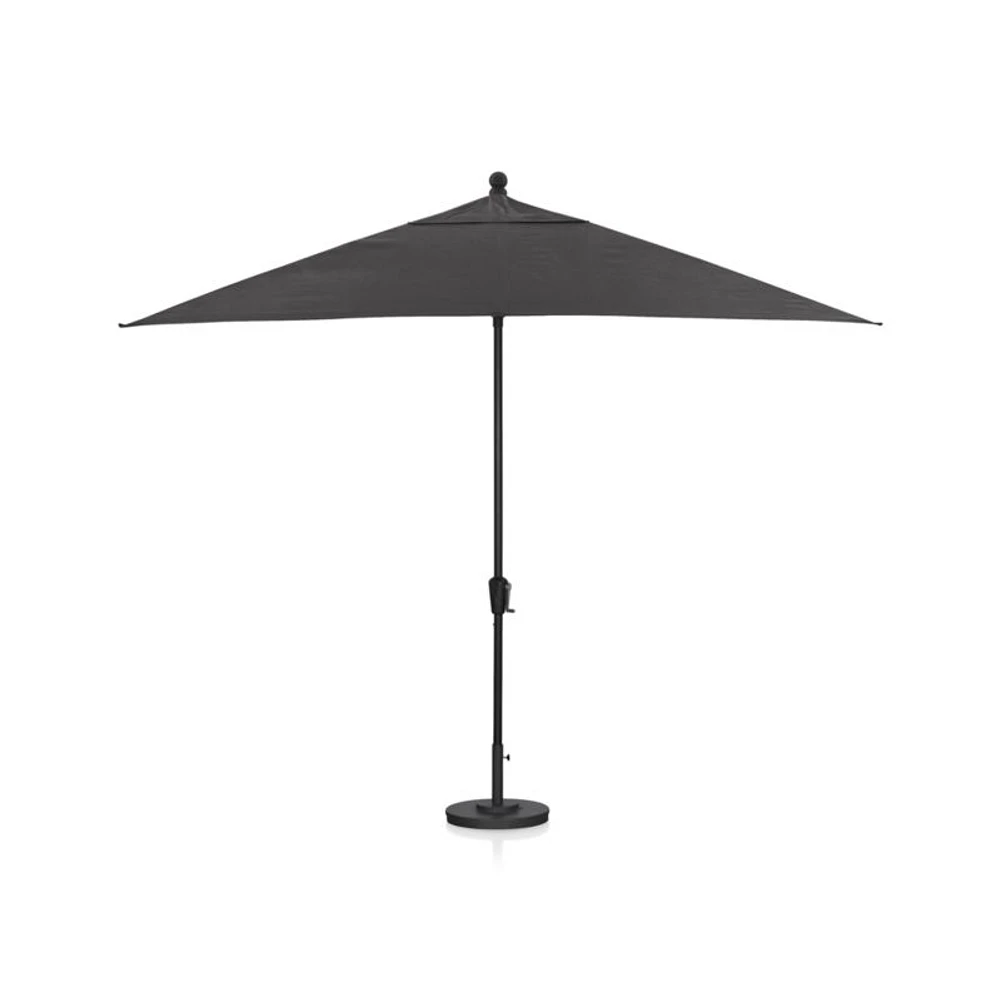 Rectangular Black Outdoor Patio Umbrella Frame