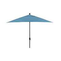 10' Rectangular Sunbrella ® Sapphire Outdoor Patio Umbrella with Black Frame