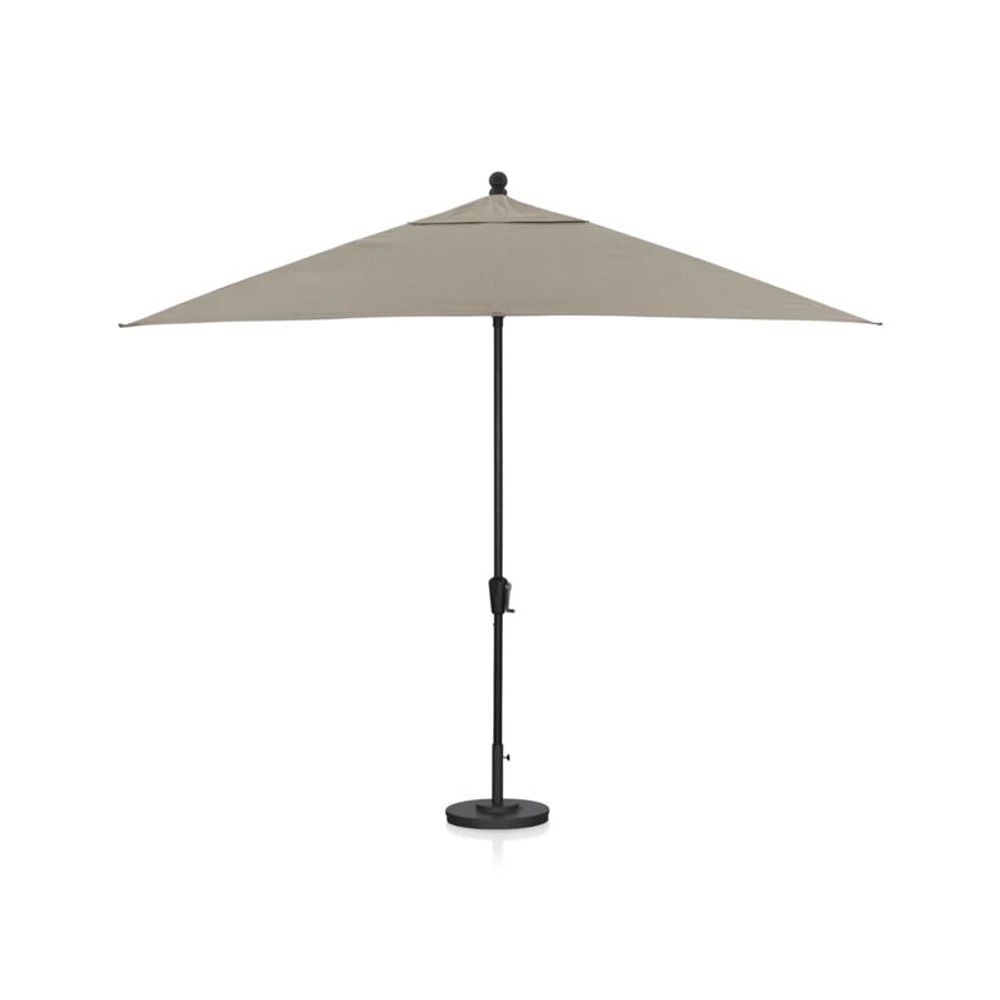 Rectangular Black Outdoor Patio Umbrella Frame