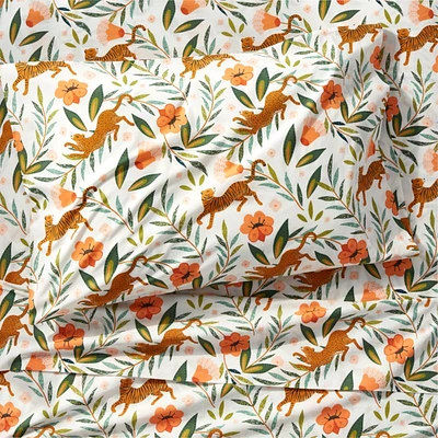 Stay Cool Marrakech Tiger Organic Cotton Kids Twin Sheet Set