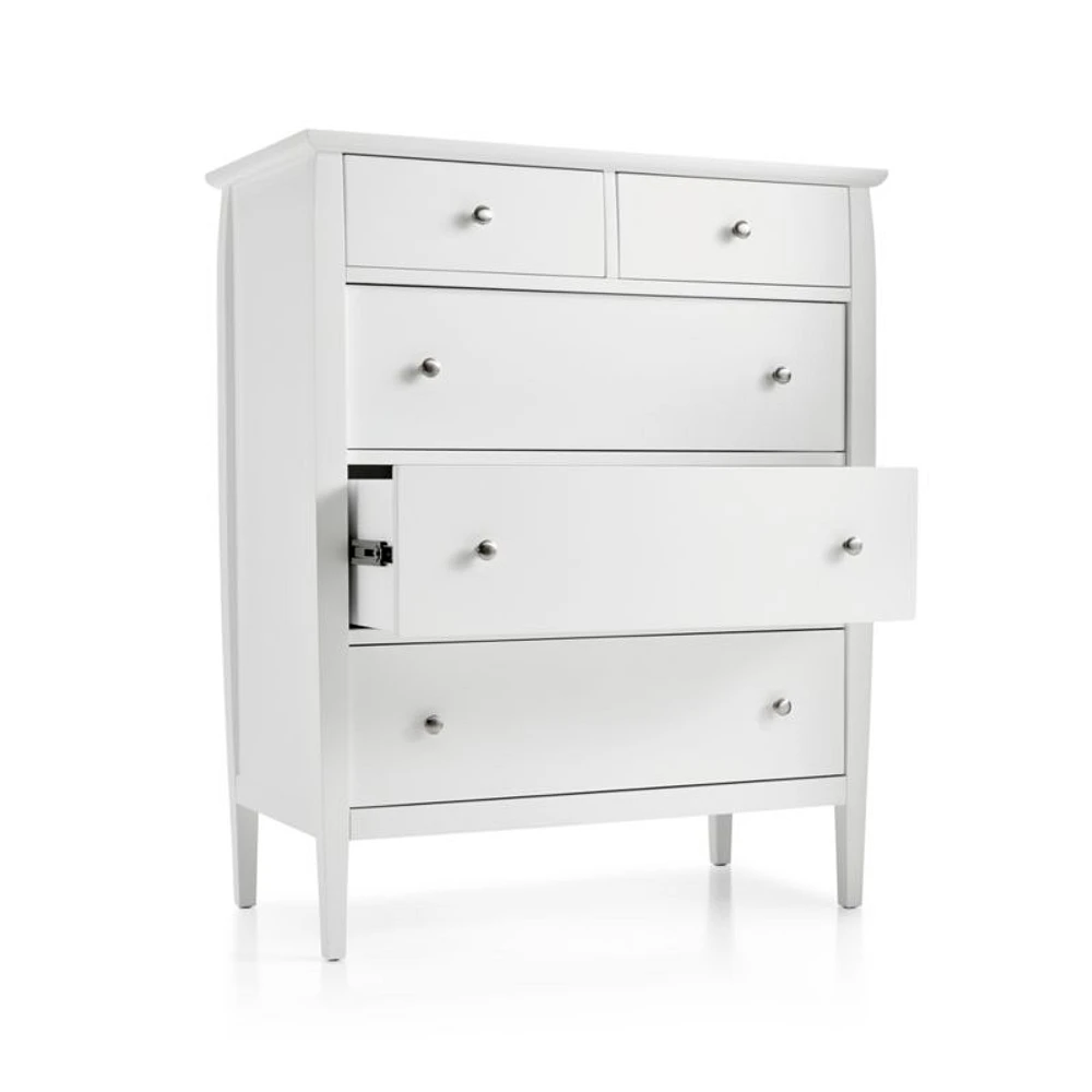 Mason White 5-Drawer Chest