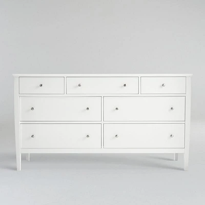 Mason White 7-Drawer Dresser