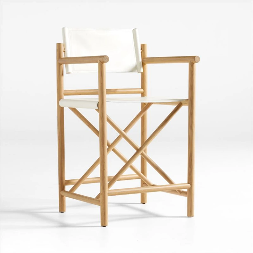 Mast Leather Director's Counter Stool by Leanne Ford