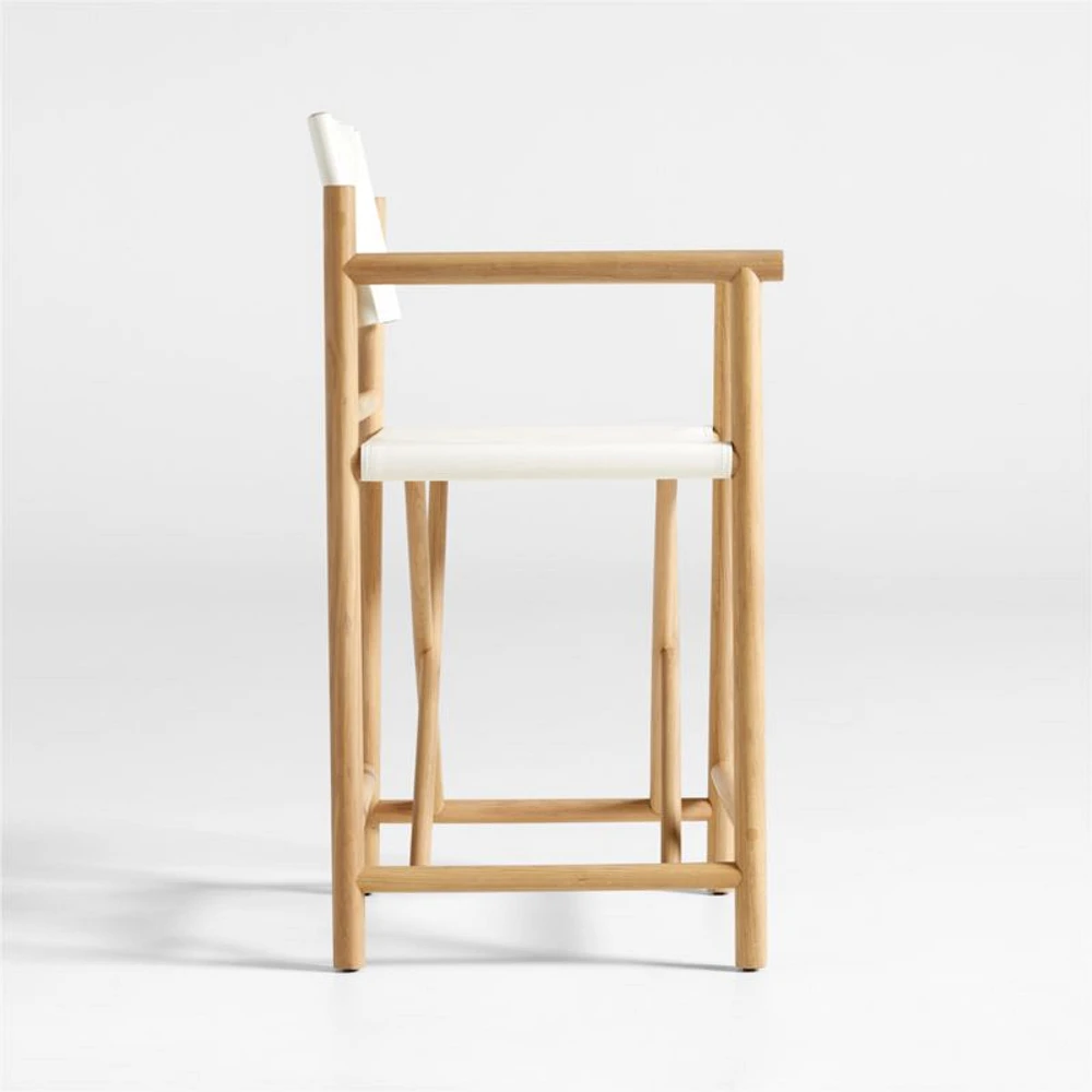 Mast Leather Director's Counter Stool by Leanne Ford