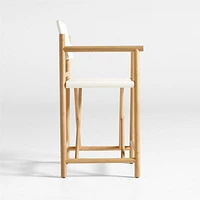 Mast Leather Director's Counter Stool by Leanne Ford