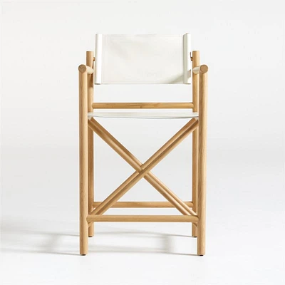 Mast Leather Director's Counter Stool by Leanne Ford
