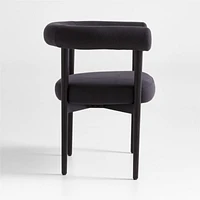 Mazz Charcoal Curved Dining Chair by Leanne Ford