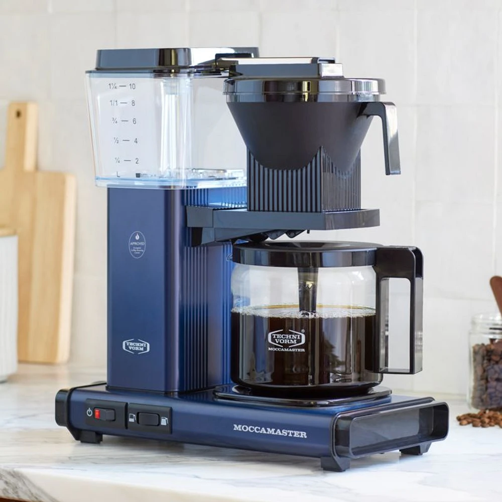 Moccamaster KBGV Select Glass Brewer 10-Cup Midnight Blue Coffee Maker