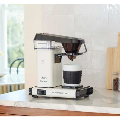 Crate&Barrel Moccamaster Off-White Single-Serve Coffeemaker | Square One