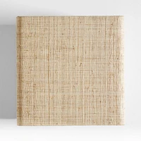 Meadow Grasscloth Side Table with Shelf