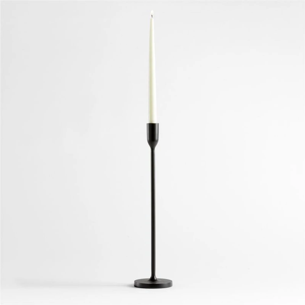 Megs Large Black Taper Candle Holder 18" by Leanne Ford