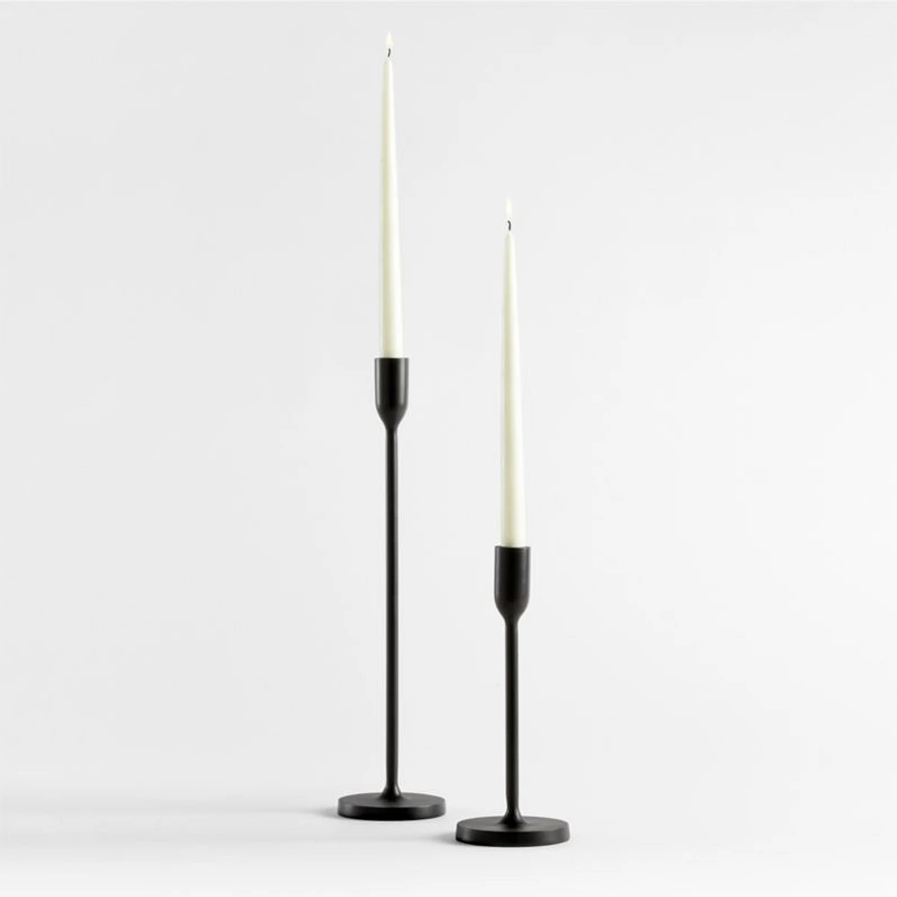 Megs Large Black Taper Candle Holder 18" by Leanne Ford