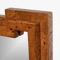 Memini Burl Wood Vanity Mirror by Athena Calderone