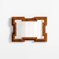 Memini Burl Wood Vanity Mirror by Athena Calderone