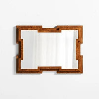 Memini Burl Wood Wall Mirror by Athena Calderone