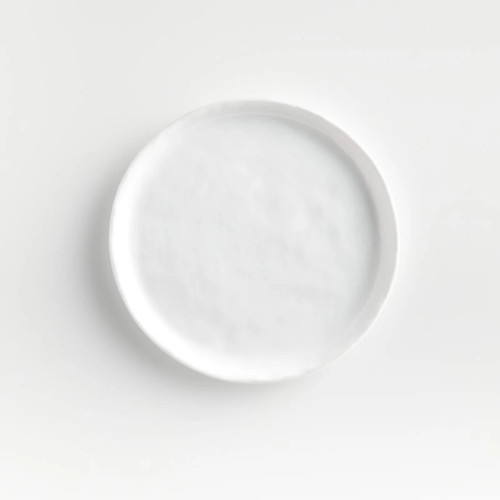 Mercer White Round Porcelain Appetizer Plates, Set of 8