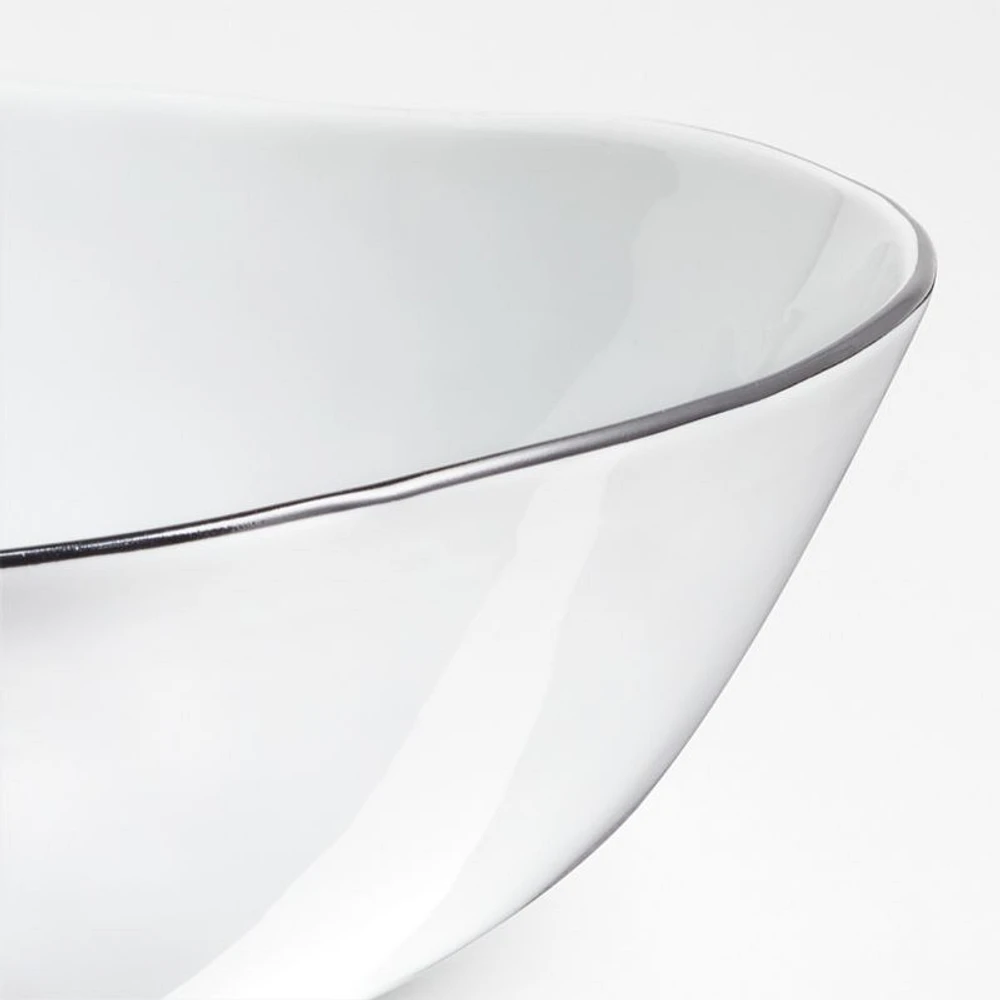 Mercer Black Rim Porcelain Low Bowl