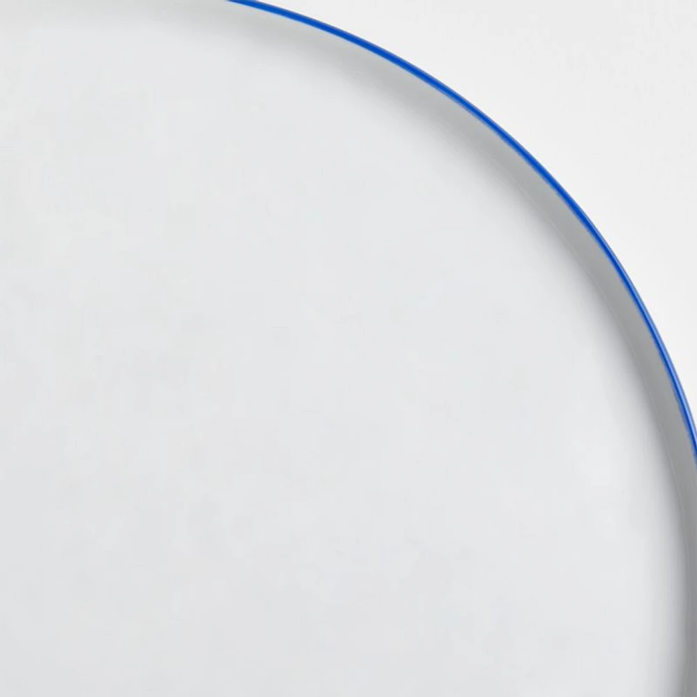Mercer Rim Round Porcelain Dinner Plate