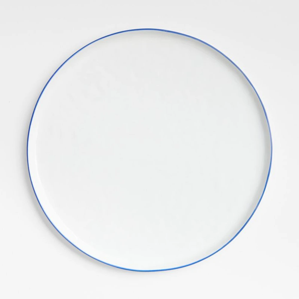 Mercer Rim Round Porcelain Dinner Plate