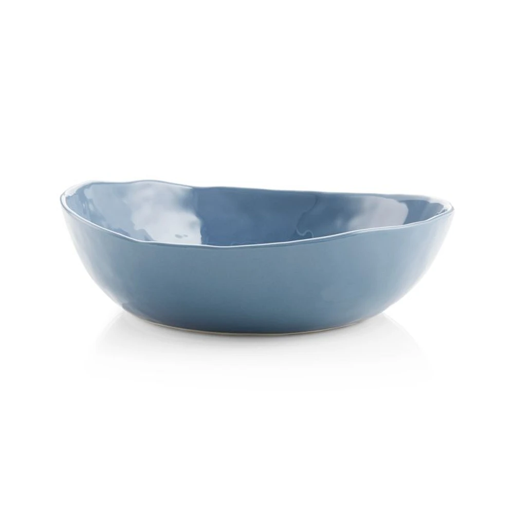 Mercer Denim Blue Porcelain Low Bowl