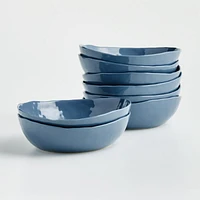 Mercer Denim Blue Porcelain Low Bowl