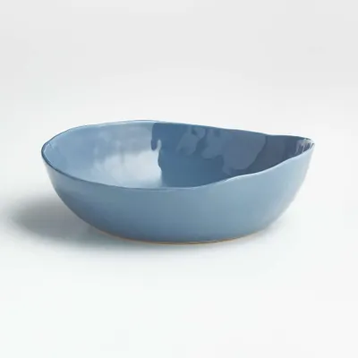 Mercer Denim Blue Porcelain Low Bowl